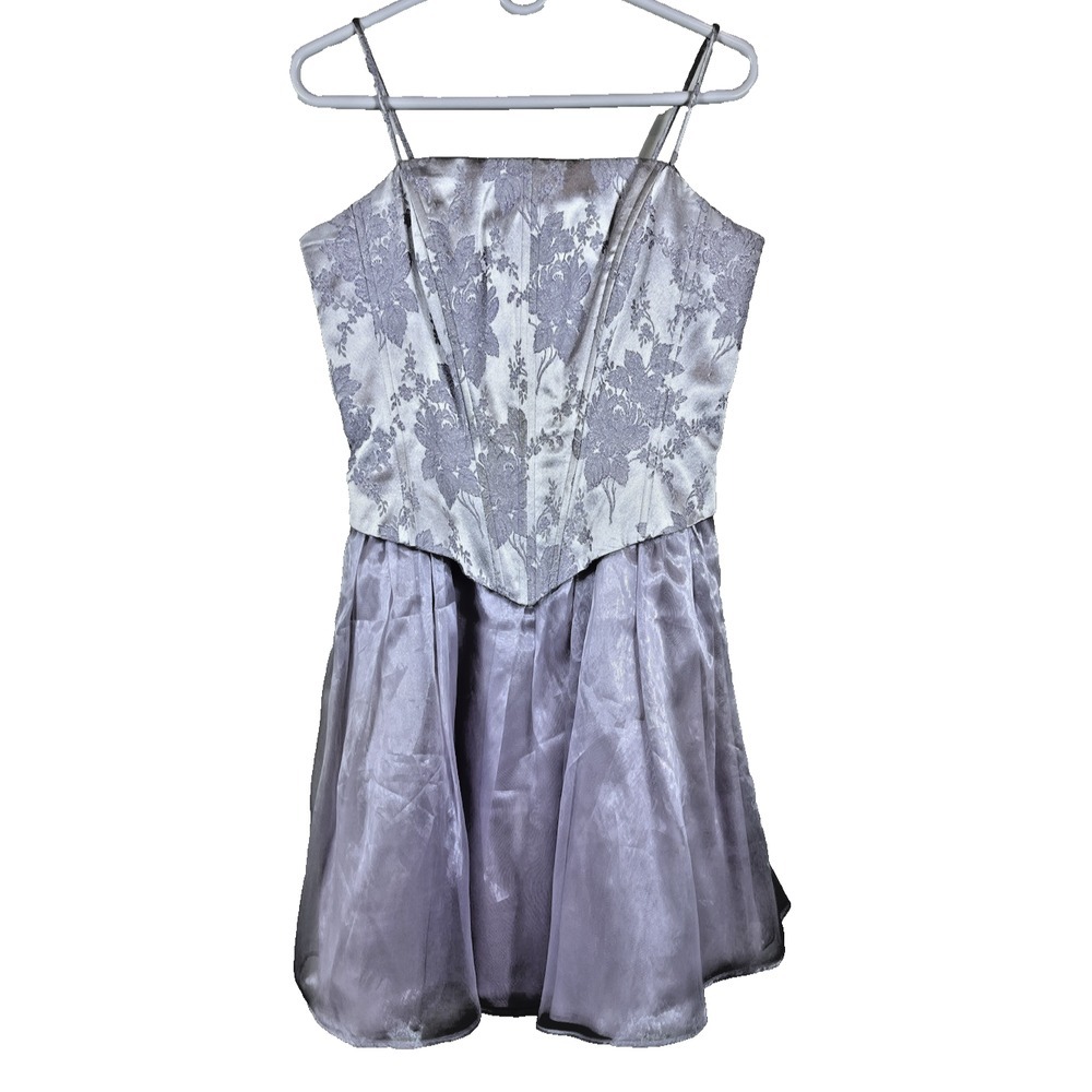 Masquerade Lilac Floral Sparkle Formal Prom Party Dress Women's‎ Size 13/14
